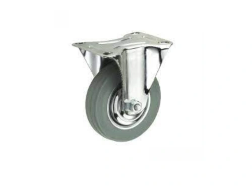 Колесо неповоротное серая резина FC 63 f 160 мм по ценам производителя в Уфе с доставкой по всей России