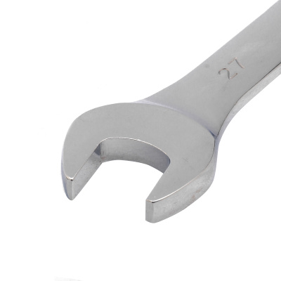 Ключ комбинированный трещоточный, 27 мм, CrV, зеркальный хром Matrix по ценам производителя в Уфе с доставкой по всей России