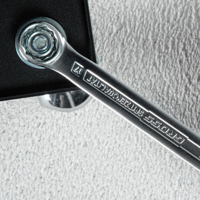 Ключ комбинированный 17 мм, CrV, холодный штамп Gross по ценам производителя в Уфе с доставкой по всей России