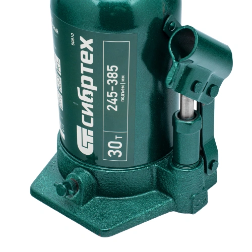 Домкрат гидравлический бутылочный, 30 т, 245-385 мм Сибртех по ценам производителя в Уфе с доставкой по всей России