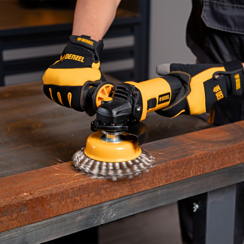 Машина шлифовальная угловая AG115-750, 750 Вт, 115 мм, 11000 об/мин Denzel по ценам производителя в Уфе с доставкой по всей России