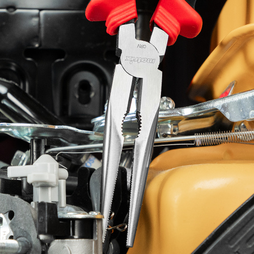 Длинногубцы прямые, 200 мм, хром-ванадий, двухкомпонентные рукоятки Matrix по ценам производителя в Уфе с доставкой по всей России