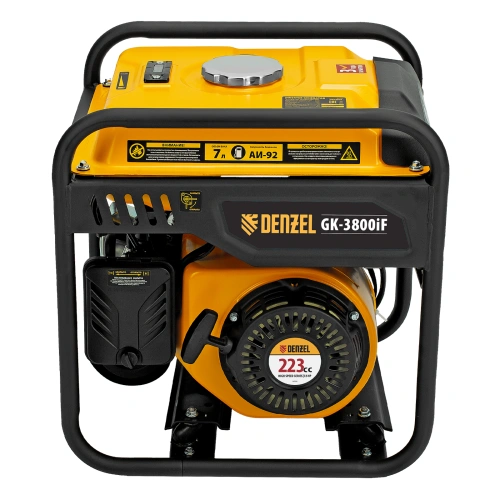 Генератор инверторный GK-3800iF, 3,8 кВт, 230 В, ручной старт DENZEL по ценам производителя в Уфе с доставкой по всей России