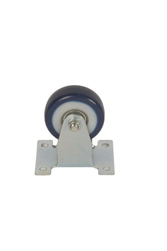 Колесо аппаратное неповоротное FCv 25 50 мм (синяя резина) по ценам производителя в Уфе с доставкой по всей России