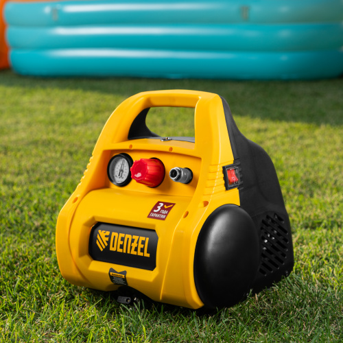 Компрессор воздушный безмасляный РС 1/6-180,1, 1 кВт, 180 л/мин, 6 л Denzel по ценам производителя в Уфе с доставкой по всей России