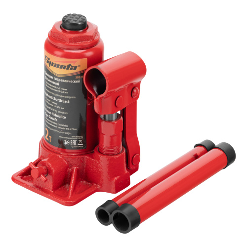 Домкрат гидравлический бутылочный, 2 т, h подъема 148-278 мм Sparta по ценам производителя в Уфе с доставкой по всей России