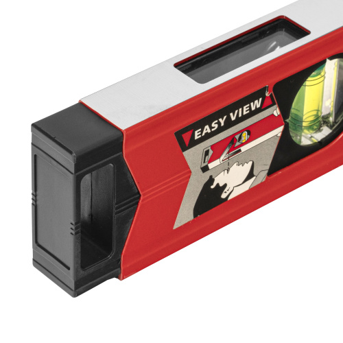 Уровень алюминиевый магнитный, 1000 мм, фрезерованный, 3 глазка (1 зеркальный) усиленный Matrix по ценам производителя в Уфе с доставкой по всей России