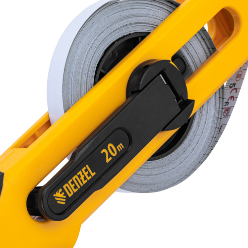 Рулетка геодезическая 20 м х 13 мм, открытый корпус, металлическая лента Denzel по ценам производителя в Уфе с доставкой по всей России