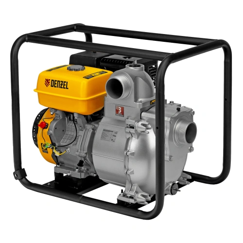 Мотопомпа бензиновая для грязной воды PX-80D, 15 л.с, 3", 1500 л/мин, глубина 8 м , напор 30 м Denzel по ценам производителя в Уфе с доставкой по всей России