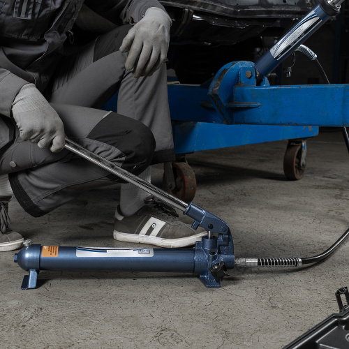 Растяжка гидравлическая, 10 т, набор из 17 предметов, 7 сменных насадок, в пластиковом кейсе на колесах Stels по ценам производителя в Уфе с доставкой по всей России