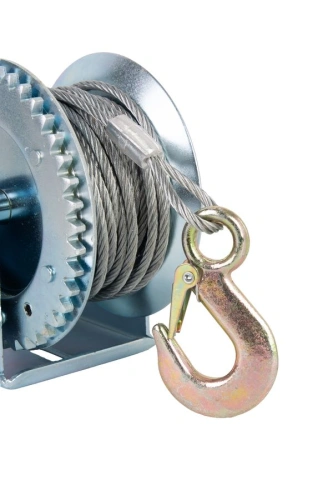 Лебедка ручная барабанная с тросом  400кг  10м оцинкованная TOR FD по ценам производителя в Уфе с доставкой по всей России