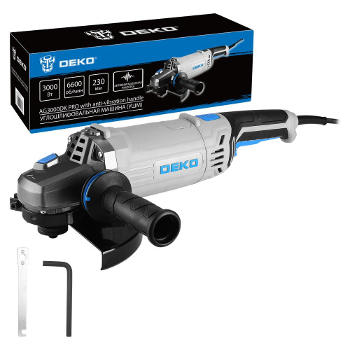 Углошлифовальная машина (УШМ) DEKO AG3000DK PRO, 230мм, 3000 Вт по ценам производителя в Уфе с доставкой по всей России