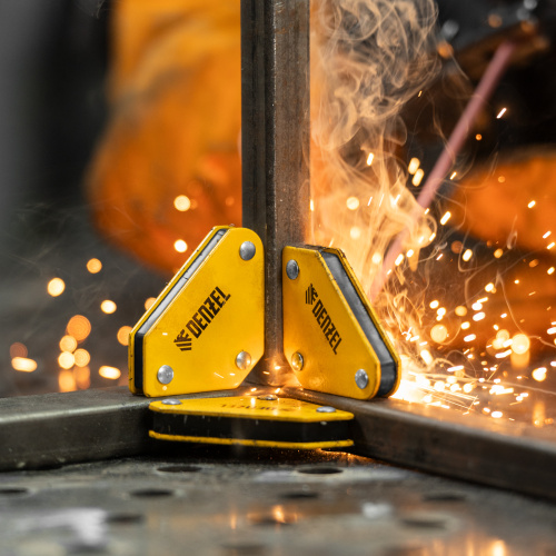 Набор из 4 магнитных фиксаторов для сварочных работ Denzel по ценам производителя в Уфе с доставкой по всей России