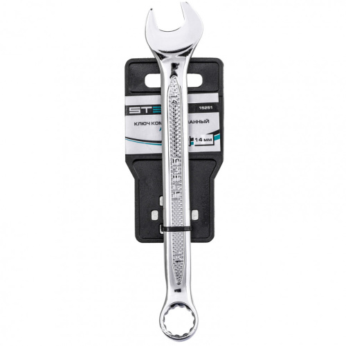 Ключ комбинированный, 14 мм, CrV, антислип Stels по ценам производителя в Уфе с доставкой по всей России