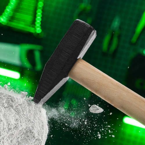 Молоток слесарный 1000 г, квадратный боек, деревянная рукоятка Сибртех по ценам производителя в Уфе с доставкой по всей России