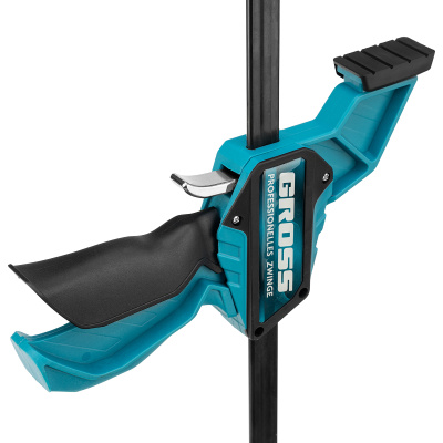 Струбцина реечная, быстрозажимная, пистолетного типа, пошаговый механизм, пластиковый корпус, 600мм Gross по ценам производителя в Уфе с доставкой по всей России