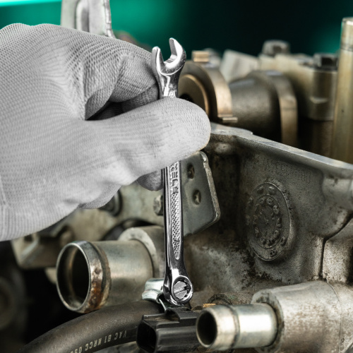 Ключ комбинированный, 7 мм, CrV, антислип Stels по ценам производителя в Уфе с доставкой по всей России