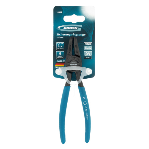 Съемник, 165 мм, для внутренних стопорных колец (19-60 мм) изогнутые губки (сжим) Gross по ценам производителя в Уфе с доставкой по всей России