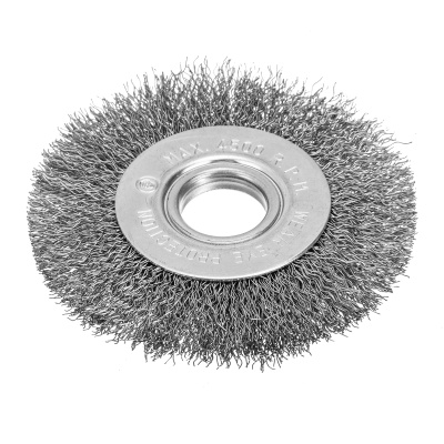 Щетка для УШМ, 100 мм, посадка 22.2 мм, плоская, витая проволока 0.3 мм Сибртех по ценам производителя в Уфе с доставкой по всей России