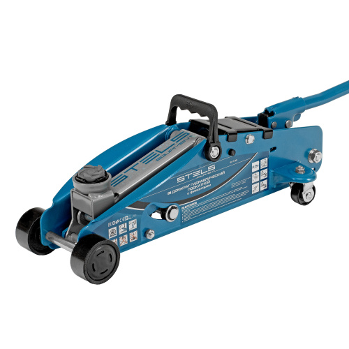 Домкрат гидравлический подкатной с фиксатором, 2.5 т, Safety Pin, 140-385 мм, в кейсе Stels по ценам производителя в Уфе с доставкой по всей России