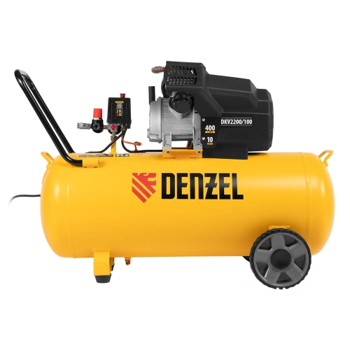 Компрессор воздушный DKV2200/100, Х-PRO 2.2 кВт, 400 л/мин, 100л Denzel по ценам производителя в Уфе с доставкой по всей России