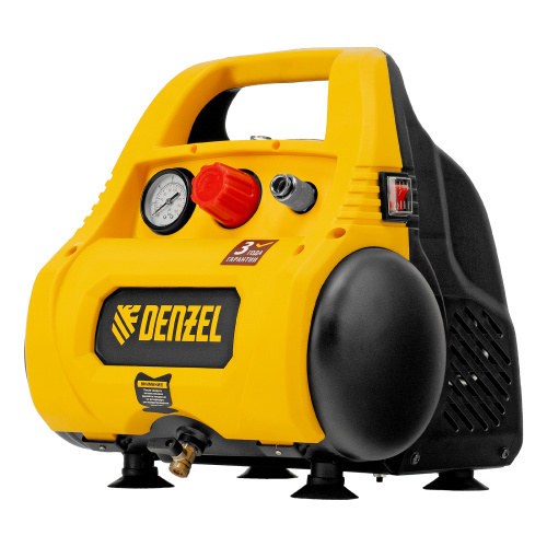 Компрессор воздушный безмасляный РС 1/6-180,1, 1 кВт, 180 л/мин, 6 л Denzel по ценам производителя в Уфе с доставкой по всей России