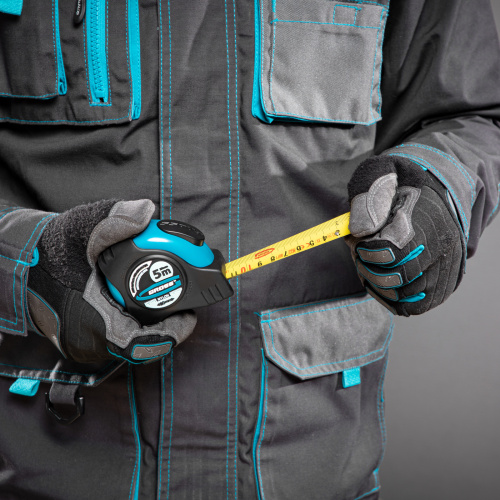 Рулетка "Schlagfest",5 м x 25 мм,магнитный обрезиненный зацеп,двусторонняя шкала,Нейлоновое покрытие,автоматическая фиксация Gross по ценам производителя в Уфе с доставкой по всей России