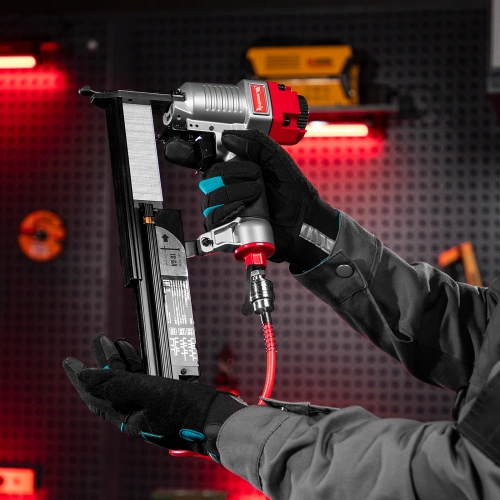 Нейлер-степлер пневматический 3 в 1, с регулировкой глубины забивания, гвозди 18GA, гвозди 16GA, скобы 18 GA Matrix по ценам производителя в Уфе с доставкой по всей России