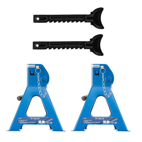 Подставки под автомобиль регулируемые, 3 т, H подъема 280-430 мм, 2 шт, Stels по ценам производителя в Уфе с доставкой по всей России
