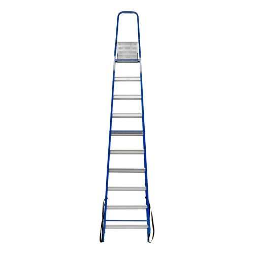 Стремянка, 10 ступеней, стальной профиль, алюминиевые ступени Сибртех по ценам производителя в Уфе с доставкой по всей России