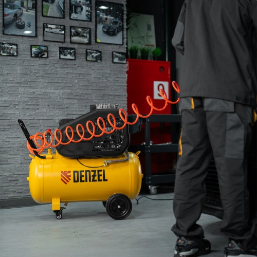 Компрессор воздушный рем. привод BCI 2200/100, 2,2 кВт, 100 литров, 420 л/мин Denzel по ценам производителя в Уфе с доставкой по всей России