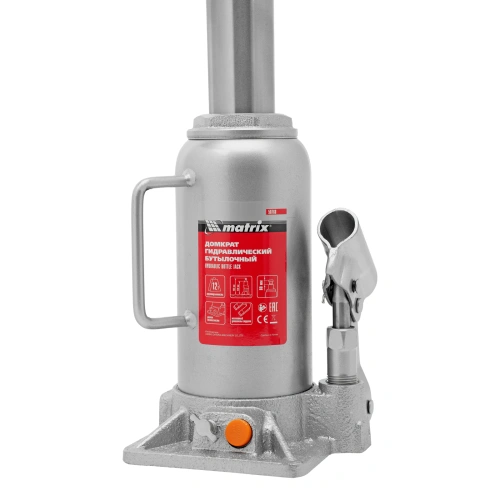 Домкрат гидравлический бутылочный, 12 т, h подъема 230-465 мм Matrix купить в Москве с доставкой по всей России | ProtosMarket.ru