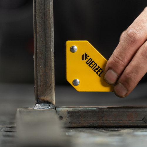 Набор из 2 магнитных сварочных фиксаторов и магнитной клеммы "масса" Denzel по ценам производителя в Уфе с доставкой по всей России