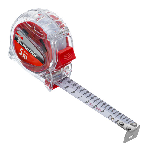 Рулетка Crystal,5 м х 25 мм,корпус из поликарбоната Matrix по ценам производителя в Уфе с доставкой по всей России