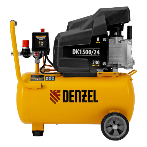 Компрессор воздушный DK1500/24, Х-PRO 1.5 кВт, 230 л/мин, 24 л Denzel по ценам производителя в Уфе с доставкой по всей России
