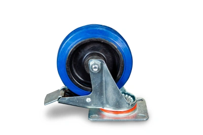 Колесо поворотное резина SRCLb 55 125 мм с тормозом (F) купить в Москве с доставкой по всей России | ProtosMarket.ru