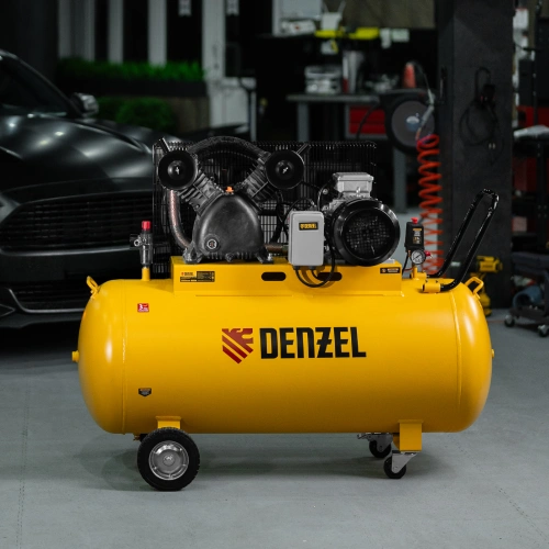 Компрессор воздушный рем. привод BCV 5500-T/270, 5,5 кВт, 270 литров, 850 л/мин Denzel по ценам производителя в Уфе с доставкой по всей России