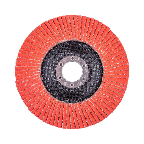 Круг лепестковый с керамическим абразивом для шлифования по нержавеющей стали FTL Everest 27 125 х 22,2 мм P40 по ценам производителя в Уфе с доставкой по всей России