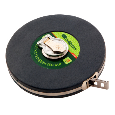 Рулетка геодезическая 30 м х 13 мм, закрытый корпус, фибергласовая лента Сибртех по ценам производителя в Уфе с доставкой по всей России