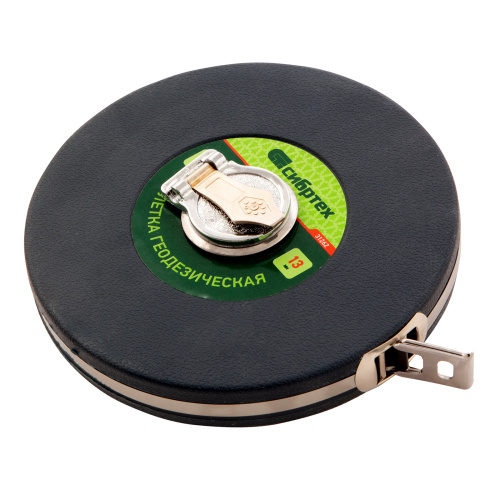 Рулетка геодезическая 30 м х 13 мм, закрытый корпус, фибергласовая лента Сибртех по ценам производителя в Уфе с доставкой по всей России