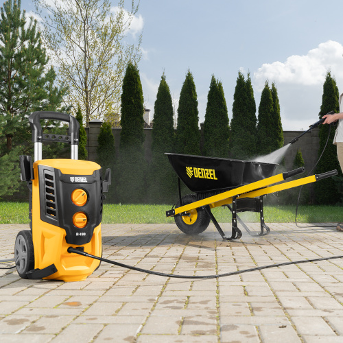 Моечная машина высокого давления R-180, 2200 Вт, 180 бар, 380 л/ч, колесная Denzel купить в Москве с доставкой по всей России | ProtosMarket.ru