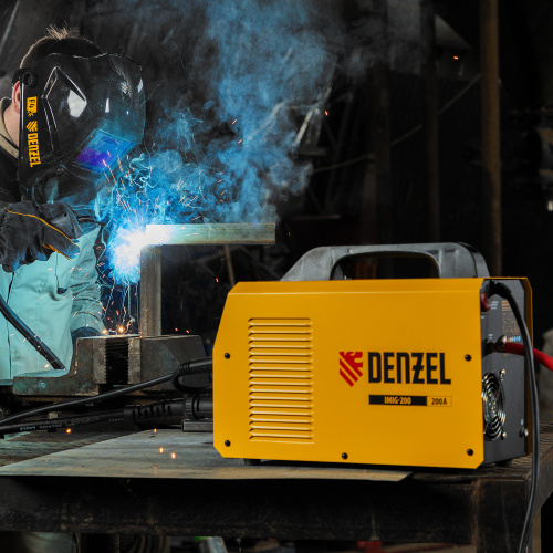 Аппарат инвертор. полуавтомат. cварки IMIG-200, 200 А, ПВ 60%, катушка 5 кг Denzel по ценам производителя в Уфе с доставкой по всей России