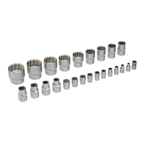 Набор инструментов, 1/2", 1/4", CrV, 12 гранные головки, пластиковый кейс, 76 предметов Stels по ценам производителя в Уфе с доставкой по всей России