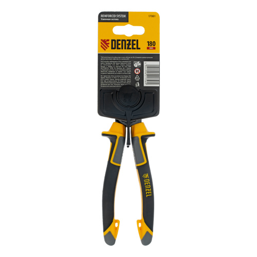 Плоскогубцы комбинированные 180 мм, трехкомпонентные рукоятки Denzel по ценам производителя в Уфе с доставкой по всей России