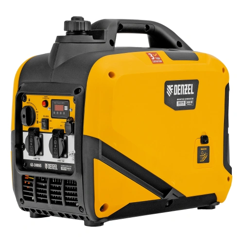 Генератор инверторный GS-3000iS, 3,0 кВт, 230 В, закрытый корпус, ручной старт DENZEL по ценам производителя в Уфе с доставкой по всей России