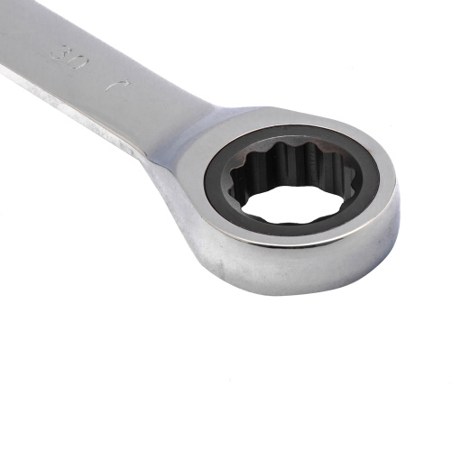 Ключ комбинированный трещоточный, 30 мм, CrV, зеркальный хром Matrix по ценам производителя в Уфе с доставкой по всей России