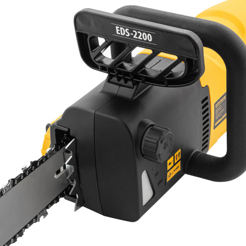 Пила цепная электрическая EDS-2200, 2.2 кВт,продольная, шина 45 см, шаг 3/8, паз 1.3 мм, 62 звена Denzel по ценам производителя в Уфе с доставкой по всей России
