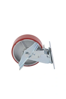 Колесо большегрузное поворотное SCpb 63 150 мм полиуретановое с тормозом (N) по ценам производителя в Уфе с доставкой по всей России