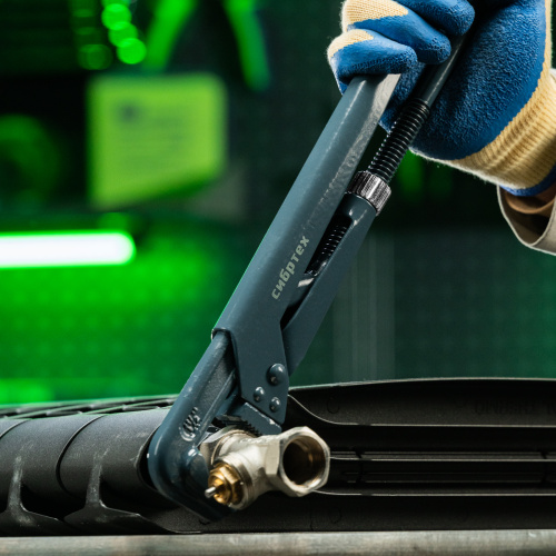 Ключ трубный рычажный КТР-2, 1.5", кованый, тип "L" Сибртех по ценам производителя в Уфе с доставкой по всей России