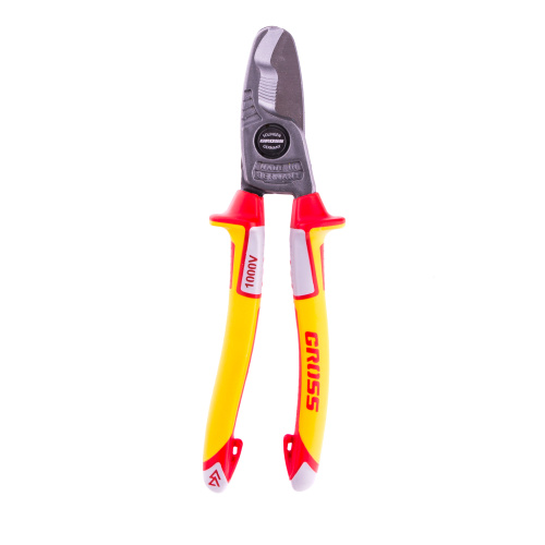 Кабелерез, диэлектрические рукоятки до 1000 В, трехкомпонентные рукоятки, 210 мм Gross по ценам производителя в Уфе с доставкой по всей России